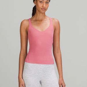 Lululemon 🍋 Pink Align Waist Length Tank Top, Size 10